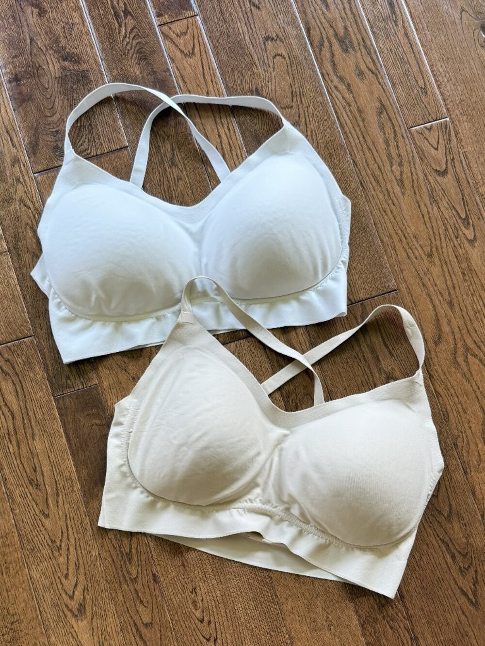 2 Fruap Convertible Strap Bras (XXL) Nude and White